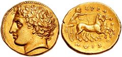 SICILY, Syracuse. Agathokles. Circa 317-289 BC. AV Dekadrachm - 50 Litrae (4.30 gm). Struck circa 317-310 BC. Estimate $3000  SICILY, Syracuse. Agathokles. Circa 317-289 BC. AV Dekadrachm - 50 Litrae 