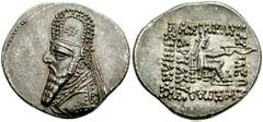 KINGS of PARTHIA. Mithradates II. Circa October 122 - October 91 BC. AR Drachm (4.01 gm). Rhagae mint. Struck circa 96/5-91 BC. Estimate $200 KINGS of PARTHIA. Mithradates II. Circa October 122 - Octo