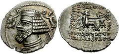 KINGS of PARTHIA. Phraatakes. 2 BC - 4 AD. AR Drachm (4.01 gm). Ekbatana mint. Struck circa 2 BC-2 AD. Estimate $200 KINGS of PARTHIA. Phraatakes. 2 BC - 4 AD. AR Drachm (4.01 gm). Ekbatana mint. Stru