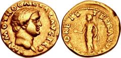Otho. AD 69. AV Aureus (18.5mm, 6.91 g, 6h). Rome mint. Struck 15 January–8 March. IMP M OTHO CAESAR AVG TR P, bare head right / PAX ORB IS T ERRARVM, Pax, draped, standing left, holding olive branch 