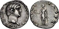 Otho. AD 69. AR Denarius (17mm, 3.61 g, 6h). Rome mint. Struck 15 January–8 March. IMP OTHO CAESAR AVG TR P, bare head right / SECVRI TAS P R, Securitas, draped, standing left, holding wreath in right