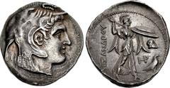 PTOLEMAIC KINGS of EGYPT. Ptolemy I Soter. As satrap, 323-305 BC. AR Tetradrachm (29mm, 15.57 g, 12h). Ptolemaic standard. In the name of Alexander III of Macedon. Alexandreia mint. Struck circa 311/0