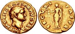 Otho. AD 69. AV Aureus (19mm, 6.95 g, 5h). Rome mint. Struck 15 January–8 March. IMP M OTHO CΛESAR AVG TR P, bare head right / SECV• RI TAS • P • R •, Securitas standing left, holding wreath and scept