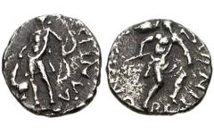 CELTIC, Britain. Catuvellauni & Trinovantes. Cunobelin. Circa 10-41 AD. AR Unit (1.16 gm). Hunters Type. Estimate $500 CELTIC, Britain. Catuvellauni & Trinovantes. Cunobelin. Circa 10-41 AD. AR Unit (