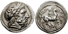 KINGS of MACEDON. Philip II. 359-336 BC. AR Tetradrachm (14.27 gm). Amphipolis mint. Struck under Philip III, circa 321-317 BC. Estimate $600 KINGS of MACEDON. Philip II. 359-336 BC. AR Tetradrachm (1
