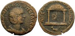 CILICIA, Aegeae. Cornelia Supera, wife of Aemilian. Augusta, 253 AD. Æ 26mm (6.20 gm). Dated year 299 (253 AD). Estimate $300 CILICIA, Aegeae. Cornelia Supera, wife of Aemilian. Augusta, 253 AD. Æ 26m