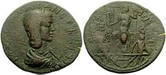 CILICIA, Epiphanea. Julia Mamaea, mother of Severus Alexander. Augusta 222-235 AD. Æ 34mm (11.76 gm). Dated year 298 (230/1 AD). Estimate $200 CILICIA, Epiphanea. Julia Mamaea, mother of Severus Alexa