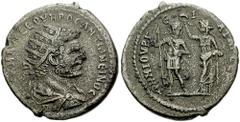 CILICIA, Tarsus. Caracalla. 198-217 AD. AR Didrachm (5.01 gm). Struck 215 AD. Estimate $300 CILICIA, Tarsus. Caracalla. 198-217 AD. AR Didrachm (5.01 gm). Struck 215 AD. Radiate, draped, and cuirassed