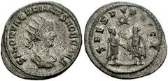 SALONINUS, as Caesar. 255-259 AD. Antoninianus (4.24 gm). Samosata mint. Estimate $150 SALONINUS, as Caesar. 255-259 AD. Antoninianus (4.24 gm). Samosata mint. Radiate and draped bust right, seen from