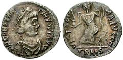 CONSTANTINE III. 407-411 AD. AR Siliqua (1.66 gm). Treveri (Trier) mint. Struck 408-411 AD. Estimate $750 CONSTANTINE III. 407-411 AD. AR Siliqua (1.66 gm). Treveri (Trier) mint. Struck 408-411 AD. Pe