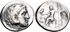 LYCIA, Phaselis. Circa 221/0-189/8 BC. AR Tetradrachm (33mm, 16.37 g, 12h). In the name and types of Alexander III of Macedon. Dated CY 31 (188/77 BC). Head of Herakles right, wearing lion skin / Zeus