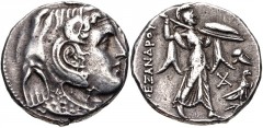PTOLEMAIC KINGS of EGYPT. Ptolemy I Soter. As satrap, 323-305 BC. AR Tetradrachm (26mm, 15.76 g, 12h). Ptolemaic standard. In the name of Alexander III of Macedon. Alexandreia mint. Struck circa 311/0