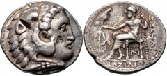 SELEUKID KINGS of SYRIA. Seleukos I Nikator. 312-281 BC. AR Tetradrachm (29mm, 17.09 g, 6h). In the name and types of Alexander III of Macedon. Babylon II mint. Struck circa 311-300 BC. Head of Herakl