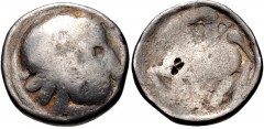EASTERN EUROPE, Imitations of Philip II of Macedon. Circa mid to late 3rd century BC. AR Tetradrachm (25mm, 14.60 g, 2h). Huşi-Vovrişsti (Dacian-Moldavien) type. Laureate head of Zeus right / Youth, h