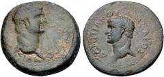 CILICIA, Olba. Titus, with Domitian as Caesar. AD 79-81. Æ (24mm, 11.19 g, 6h). Bare head of Titus right / Bare head of Domitian left. Staffieri 39 corr. (‘Vespasian and Domitian’) = RPC II 1720.2 = S