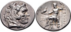 KINGS of MACEDON. temp. Kassander – Antigonos II Gonatas. Circa 310-275 BC. AR Tetradrachm (29mm, 16.90 g, 1h). In the name and types of Alexander III. Uncertain mint in Greece or Macedon. Head of Her