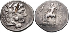KINGS of MACEDON. Philip III Arrhidaios. 323-317 BC. AR Tetradrachm (29mm, 16.87 g, 12h). In the name and types of Alexander III. Uncertain mint in Cilicia. Struck under Philotas or Philoxenos. Head o