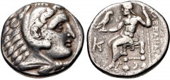 KINGS of MACEDON. Antigonos I Monophthalmos. As Strategos of Asia, 320-306/5 BC, or King, 306/5-301 BC. AR Tetradrachm (28mm, 16.88 g, 2h). In the name and types of Alexander III. Kolophon mint. Struc