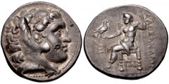 KINGS of MACEDON. Antigonos II Gonatas. 277/6-239 BC. AR Tetradrachm (28mm, 17.06 g, 4h). In the name and types of Alexander III. Amphipolis mint. Struck circa 277/6-275 BC. Head of Herakles right, we
