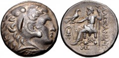 KINGS of MACEDON. Antigonos II Gonatas. 277/6-239 BC. AR Tetradrachm (25mm, 17.02 g, 6h). In the name and types of Alexander III. Amphipolis mint. Struck circa 275-272/1 BC. Head of Herakles right, we