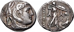 PTOLEMAIC KINGS of EGYPT. Ptolemy I Soter. As satrap, 323-305 BC. AR Tetradrachm (29mm, 15.53 g, 12h). Ptolemaic standard. In the name of Alexander III of Macedon. Alexandreia mint. Struck circa 311/0