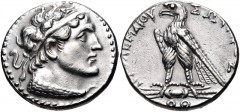 PTOLEMAIC KINGS of EGYPT. Ptolemy V Epiphanes. 204-180 BC. AR Tetradrachm (27mm, 14.00 g, 12h). Uncertain Cypriot or Phoenician mint. Dated year 79 (184/3 BC?). Diademed bust of Ptolemy I right, weari