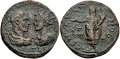 PONTUS, Neocaesarea. Trebonianus Gallus and Volusian. AD 251-253. Æ (27mm, 12.97 g, 12h). Dated CY 188 (AD 251/2) . Laureate, draped, and cuirassed bust right of Trebonianus Gallus, vis à vis radiate,