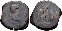 CILICIA, Antiochia ad Cragum(?). Valerian I(?). AD 253-260. Æ (29mm, 32.91 g, 11h). Laureate and draped (or draped and cuirassed?) bust right / Eagle standing facing on thunderbolt, head right, holdin