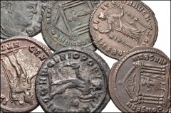 ROMAN. Imperial. Lot of eighteen (18) Æ Folles from Diocletian to Maxentius. Includes: Diocletian (4) // Maximianus (6) // Galerius // Constantius I (3) // Maxentius (4). Good Fine to Near EF. Several