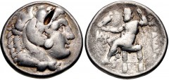 KINGS of MACEDON. temp. Kassander – Antigonos II Gonatas. Circa 310-275 BC. AR Tetradrachm (26mm, 16.85 g, 12h). In the name and types of Alexander III. Uncertain mint in Greece or Macedon. Head of He