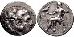 SELEUKID KINGS of SYRIA. Seleukos I Nikator. 312-281 BC. AR Tetradrachm (27mm, 16.99 g, 12h). In the name and types of Alexander III of Macedon. Babylon I mint. Struck circa 311-300 BC. Head of Herakl