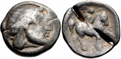 EASTERN EUROPE, Imitations of Philip II of Macedon. Circa mid to late 3rd century BC. AR Tetradrachm (24mm, 14.12 g, 11h). Huşi-Vovrişsti (Dacian-Moldavien) type. Laureate head of Zeus right / Youth o