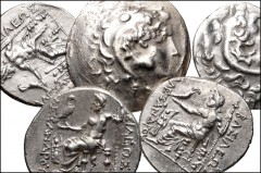 GREEK. Northern Greece. Lot of twelve (12) silver tetradrachms of Kavaros of Thrace in the name of Alexander III ‘the Great’. All coins: KINGS of THRACE, Kavaros. Circa 230/25-218 BC. AR Tetradrachm. 