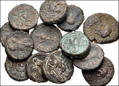 ROMAN. Provincial. Lot of thirty-eight (38) Alexandrian potin tetradrachms. A nice selection of 3rd century ranging from Severus Alexander to the Tetrarchy. Fine to VF, some with corrosion and/or ligh