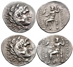 GREEK. Northern Greece. Lot of two (2) silver silver tetradrachms of Kavaros of Thrace in the name of Alexander III ‘the Great’. All coins: KINGS of THRACE: Kavaros. Circa 230/25-218 BC. AR Tetradrach