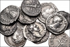 ROMAN. Imperial. Lot of twelve (12) silver denarii from Vespasian to Gordian III. Includes: Vespasian // Domitian // Trajan // Hadrian // Septimius Severus // Julia Domna (2) // Caracalla (2) // Sever
