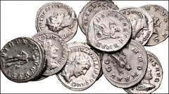 ROMAN. Imperial. Lot of forty-two (42) silver antoniniani from Gordian III to Volusian. Includes: Gordian III (4) // Philip I (13) // Philip II (2) // Trajan Decius (10) // Herennia Etruscilla (2) // 