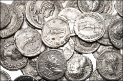 ROMAN. Imperial. Lot of thirty-eight (38) silver coins from Vespasian to Otacilia Severa. Various types. 32 denarii from Vespasian to Gordian III, 6 antoniniani from Gordian III to Otacilia Severa. A 