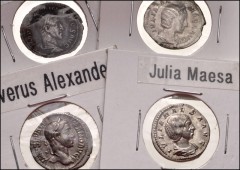 ROMAN. Imperial. Lot of fourteen (14) AR Denarii from Commodus to Maximinus I. Includes: Lucilla // Commodus // Crispina // Septimius Severus // Julia Domna // Caracalla // Plautilla // Geta // Julia 