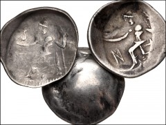 CELTIC. Lot of three (3) AR Tetradrachms imitating Alexander III ‘the Great’. All coins: Eastern Europe. Circa 2nd century BC. AR Tetradrachm. Severely devolved head of Herakles right, wearing lion sk