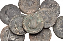 ROMAN. Provincial. Lot of nine (9) bronze coins of Zeugma and Antioch. Includes: COMMAGENE, Zeugma. Philip I // SYRIA, Seleucis and Pieria. Antioch. Severus Alexander // Philip I (4) // Philip II // H