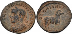 SYRIA, Coele-Syria. Damascus. Philip II. AD 247-249. Æ (25mm, 7.84 g, 1h). Laureate, draped and cuirassed bust left / Ram standing right. De Saulcy 10-11 (Philip I) and 1 (Philip II); Rosenberger –; B