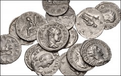 ROMAN. Imperial. Lot of fifty (50) AR Antoniniani from Elagabalus to Volusian. Includes: Elagabalus (2) // Gordian III (17) // Philip I (10) // Otacilia Severa (2) // Philip II // Trajan Decius (8) //