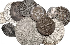WORLD. Miscellaneous. Lot of eleven (11) mixed AR denominations from medieval Europe. Includes: AUSTRIA. Otakar II Pfennig // Albrecht II Pfennig. FRANCE. Philippe IV Gros tournois // Valence Denier. 