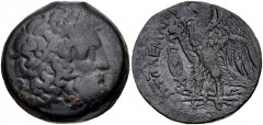 PTOLEMAIC KINGS of EGYPT. Ptolemy II Philadelphos. 285-246 BC. Æ Diobol (26mm, 13.23 g, 12h). Alexandreia mint. Series 2. Struck circa 285-261/0 BC. Diademed head of Zeus-Ammon right / Eagle with open