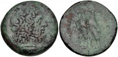PTOLEMAIC KINGS of EGYPT. Ptolemy II Philadelphos. 285-246 BC. Æ Drachm (43mm, 68.91 g, 12h). Alexandreia mint. Post-Reform, Series 3. Struck circa 261/0-246. Diademed head of Zeus-Ammon right / Two e