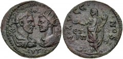PONTUS, Neocaesarea. Trebonianus Gallus, with Volusian. AD 251-253. Æ (29mm, 14.00 g, 12h). Dated CY 188 (AD 251/2). AVT K K/ ΓAΛΛOC KAI OVOΛOV[CCIANOC]/ CЄB, laureate, draped, and cuirassed bust righ