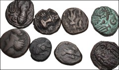 ORIENTAL GREEK. Elymais. Lot of eight (8) Æ Drachms from Uncertain Early Arsacid Kings to Prince A. Includes: Uncertain Early Arsacid Kings // Orodes II // Phraates (2) // Osroes // Orodes III // Orod