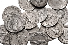 ROMAN. Imperial. Lot of fifty (50) AR Antoniniani from Elagabalus to Volusian. Includes: Elagabalus (1) // Gordian III (26) // Philip I (6) // Otacilia Severa (2) // Philip II (2) // Trajan Decius (7)