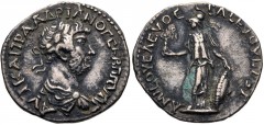 PONTUS, Amisus. Hadrian. AD 117-138. AR Drachm (18mm, 2.40 g, 6h). Dated CY 163 (AD 131/2). Laureate, draped, and cuirassed bust right / Athena standing facing, head left, holding Victory and shield. 